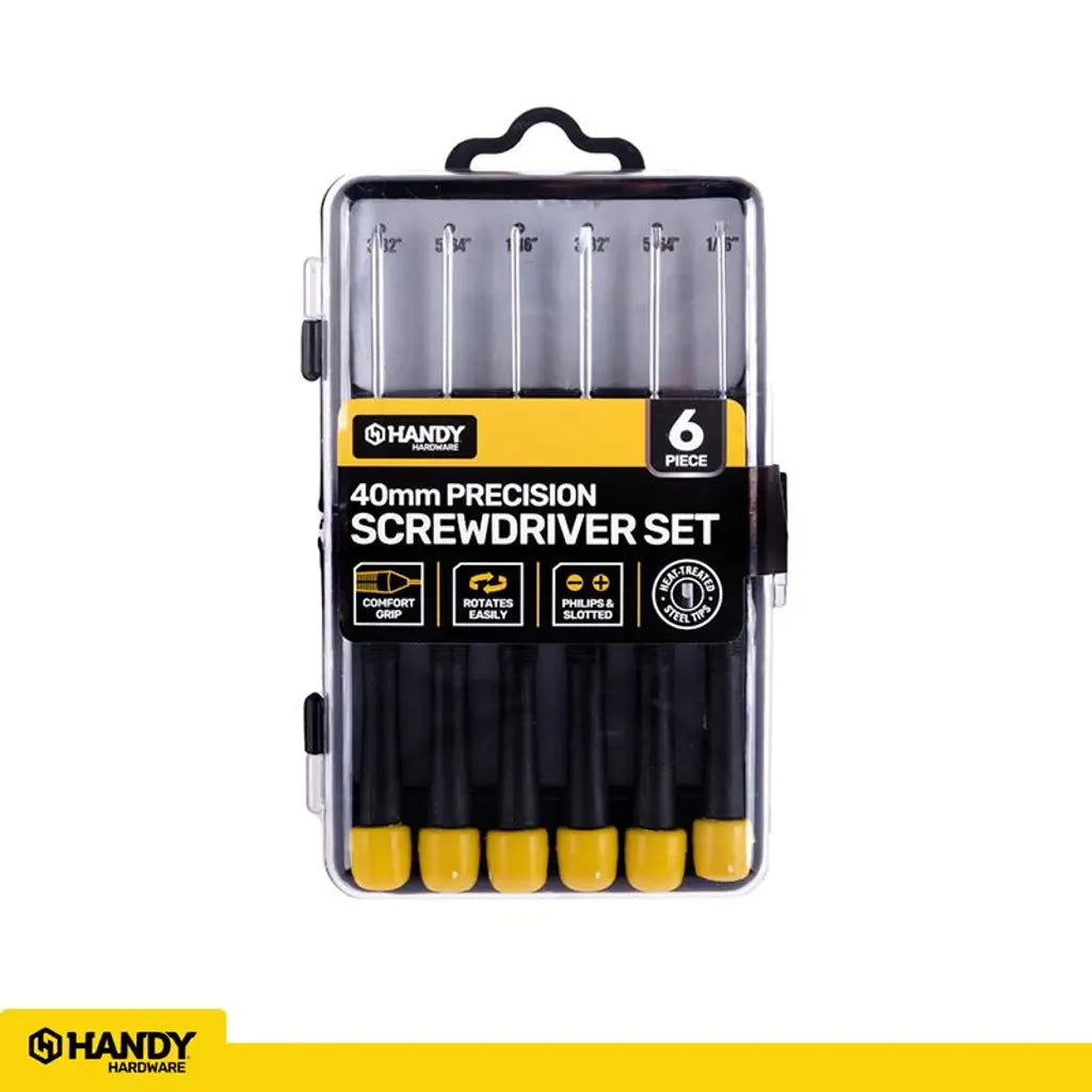 Handy Hardware Precision Screwdriver Set 40mm 6Pcs 229307