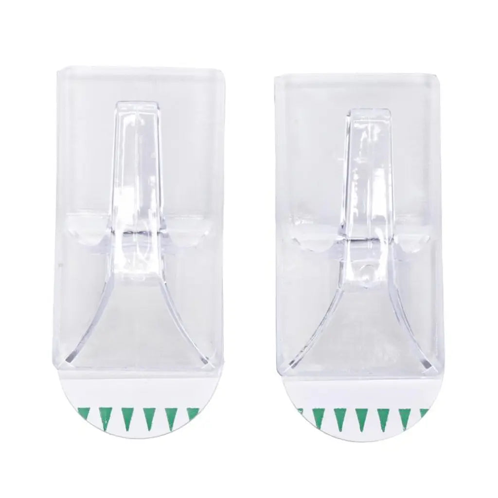 Handy Hardware Removable Clear Hooks 75x40mm 3Kg 2Pk 217090