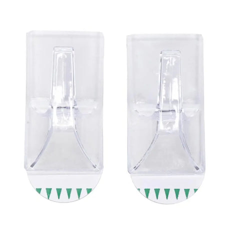 Handy Hardware Removable Clear Hooks 75x40mm 3Kg 2Pk 217090