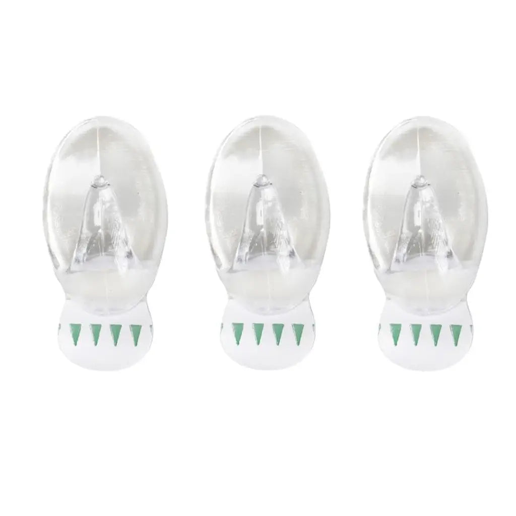 Handy Hardware Removable Clear Oval Hooks 53x33mm 2Kg 3Pk 217021
