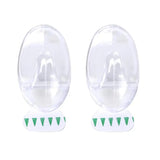 Handy Hardware Removable Clear Oval Hooks 62x38mm 3Kg 2Pk 217014
