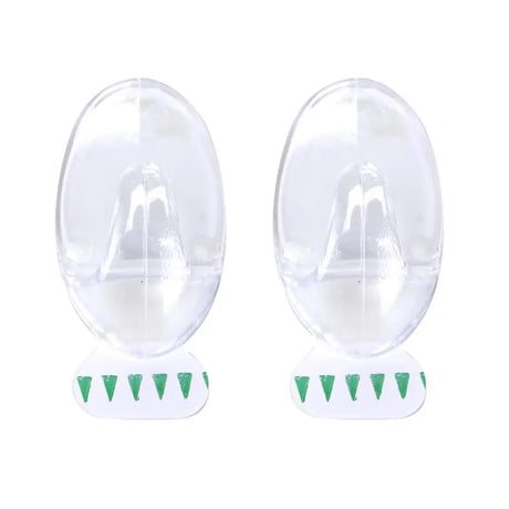 Handy Hardware Removable Clear Oval Hooks 62x38mm 3Kg 2Pk 217014