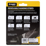 Handy Hardware Removable Hanging Strips 85x20mm 4 Set 2.5Kg 217885