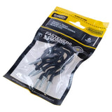 Handy Hardware Round Screw Hooks Black PVC 35x70mm 6Pcs 233830
