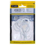 Handy Hardware Round Screw Hooks White PVC 35x70mm 6Pcs 233823