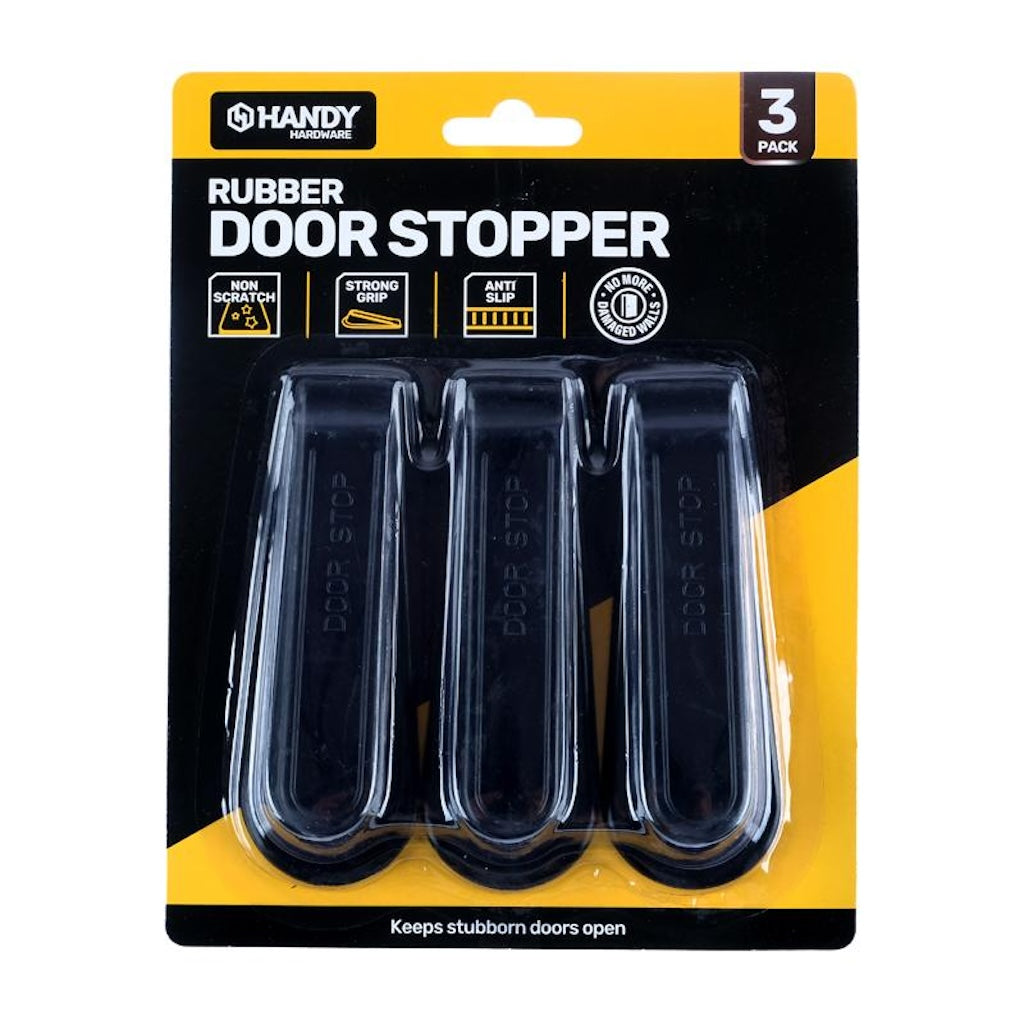 Handy Hardware Rubber Door Stopper 3Pc 42777