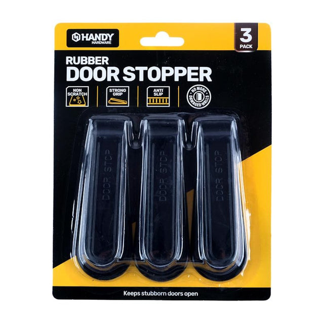 Handy Hardware Rubber Door Stopper 3Pc 42777