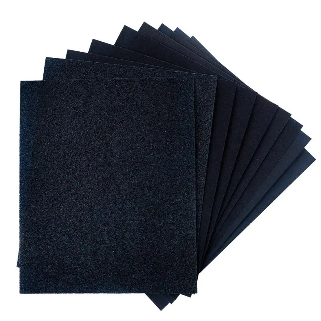 Handy Hardware Sandpaper Assorted Pack Wet Use Only 225x275mm 10Pk 14088