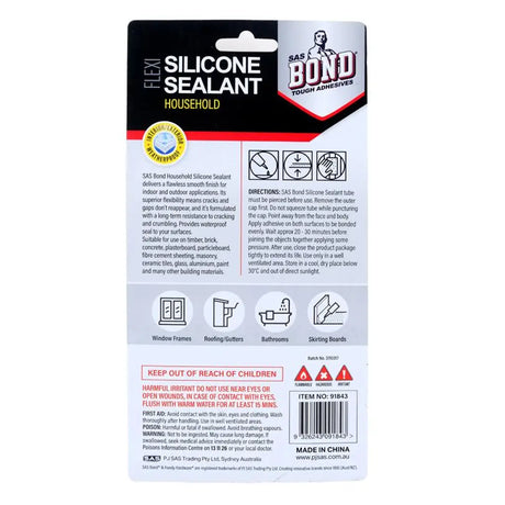 Handy Hardware Silicone Sealant Household 70g 91843
