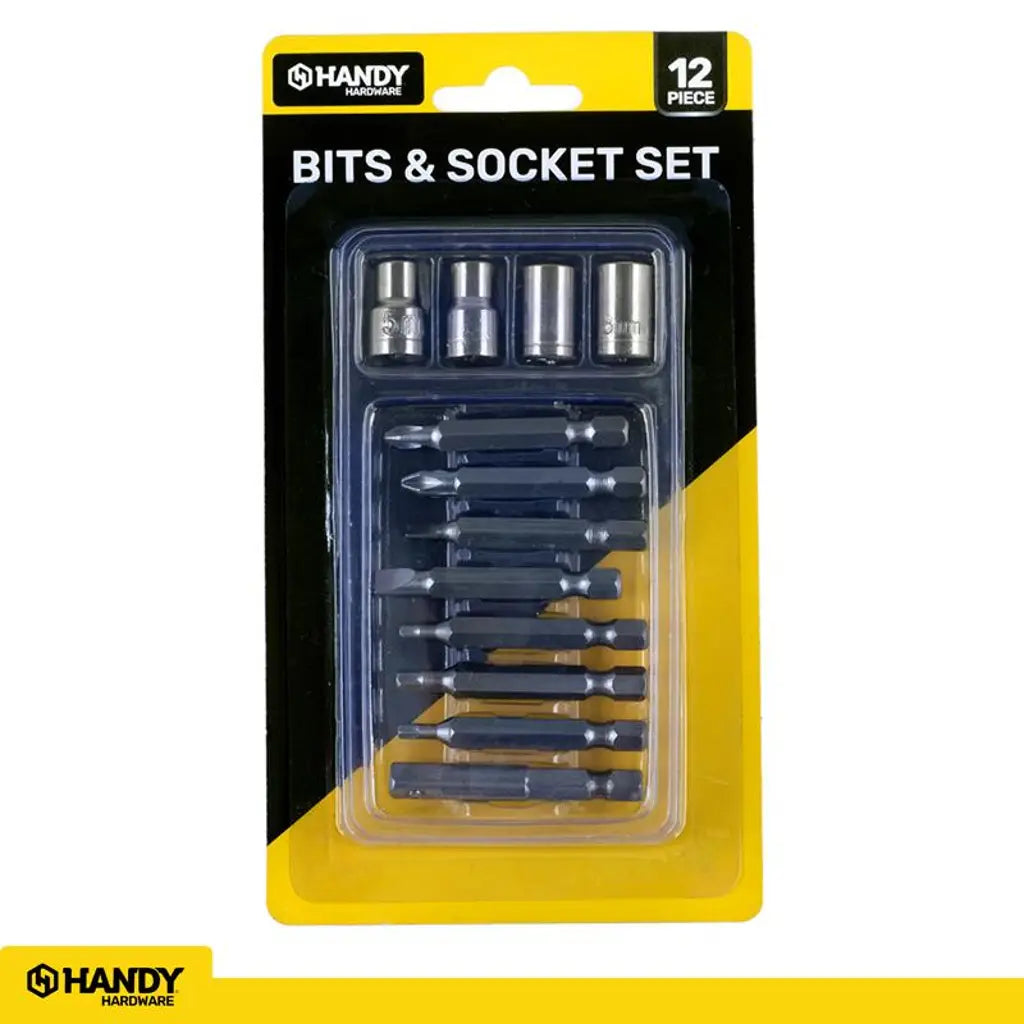 Handy Hardware Socket and Driver Bit Set 12Pcs 274260