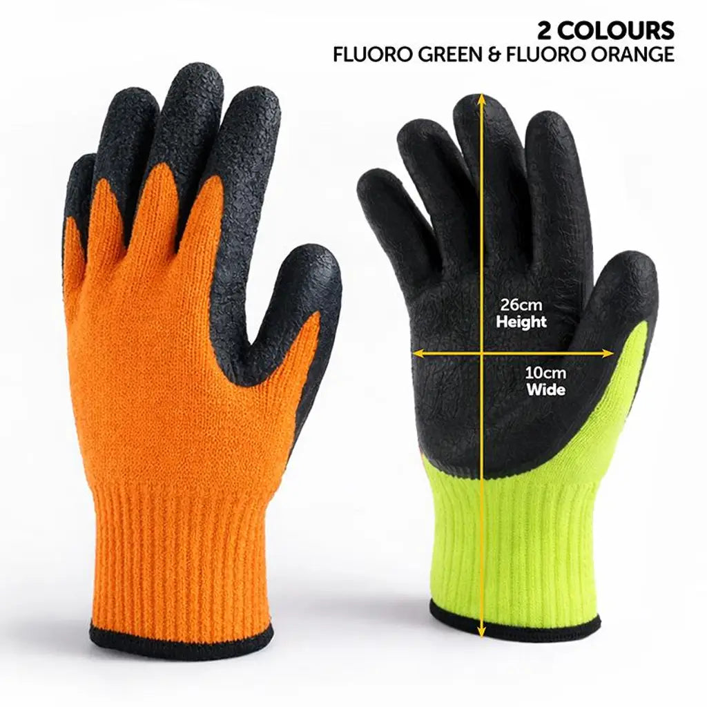 Handy Hardware Working Gloves With Black Palm Grip 210930