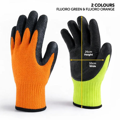 Handy Hardware Working Gloves With Black Palm Grip 210930