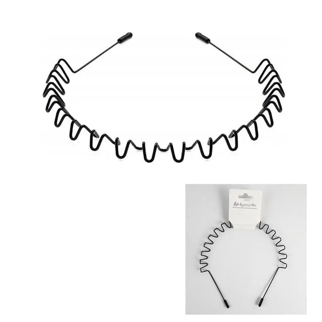 Headband Tooth Head Black Metal K203609