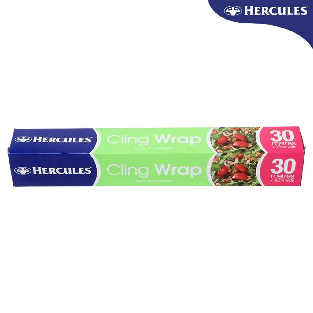 Hercules Kitchen Consumables Cling Wrap 3000x33cm HCW30