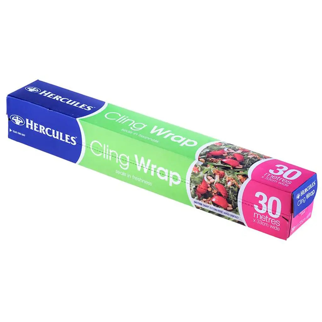Hercules Kitchen Consumables Cling Wrap 3000x33cm HCW30