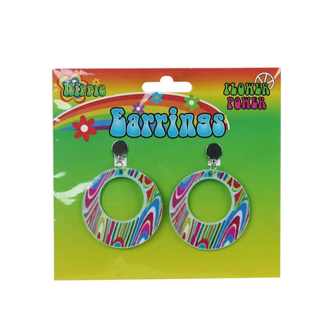 Hippie 60’s Mod Clip On Earrings PP12244