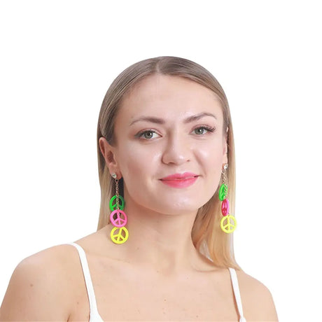 Hippie Peace Sign Earrings PP18744