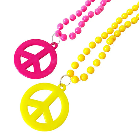 Hippie Peace Sign Necklace A157015