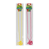 Hippie Peace Sign Necklace A157015