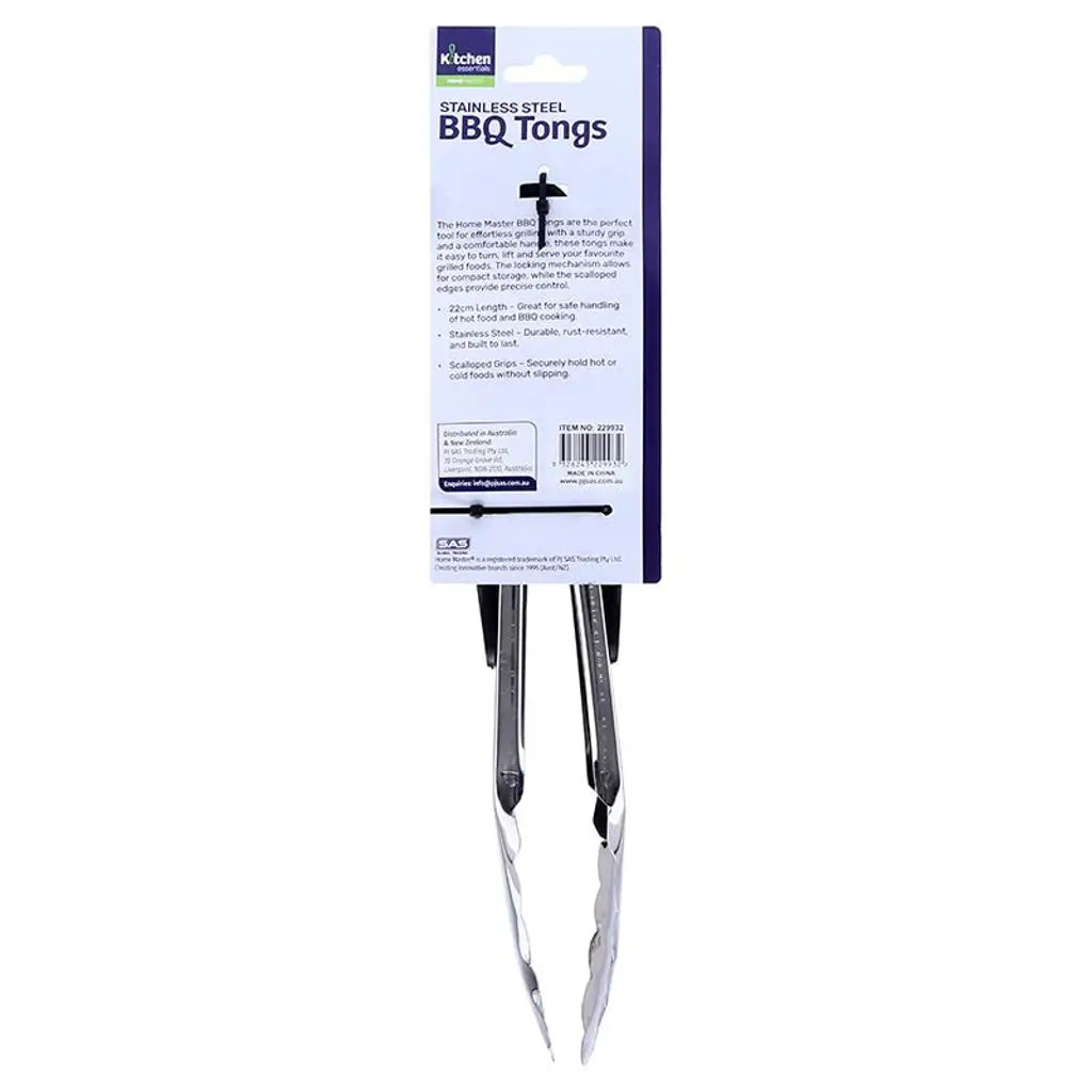 Home Master BBQ Tong Stainless Steel 22cm 229932