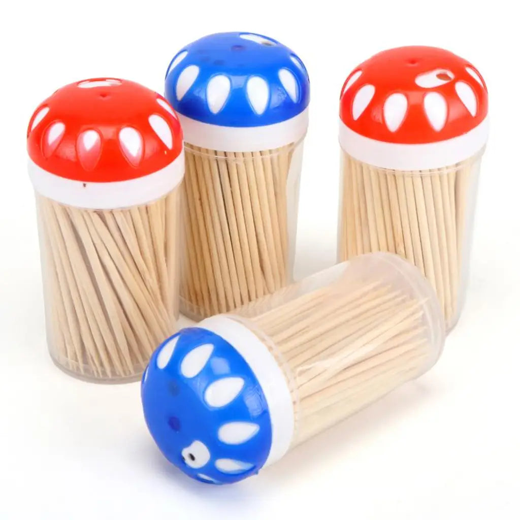 Home Master Bamboo Toothpicks Double Ended 150Pcs Each 4Pk 203833