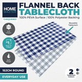 Home Master Checkered Round Tablecloth 152cm 232420