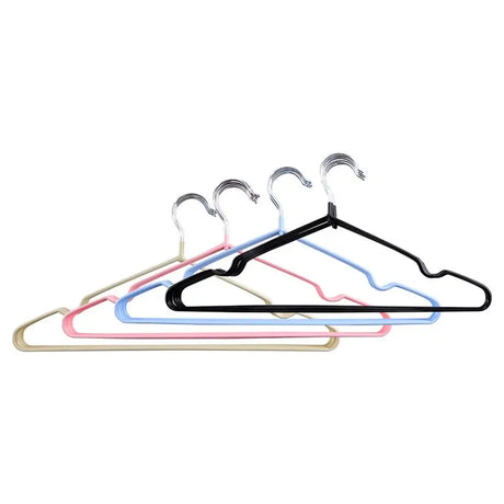 Home Master Coat Hanger PVC Coated Anti Slip Assorted Colours 8Pk 230334
