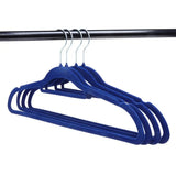 Home Master Coat Hanger Velvet Coloured 4Pk 237333