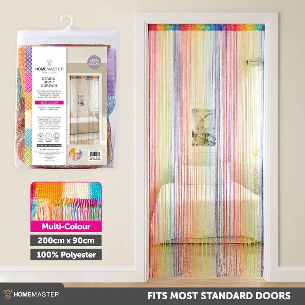 Home Master Curtain String Door Multi Colour 200x90cm 227174