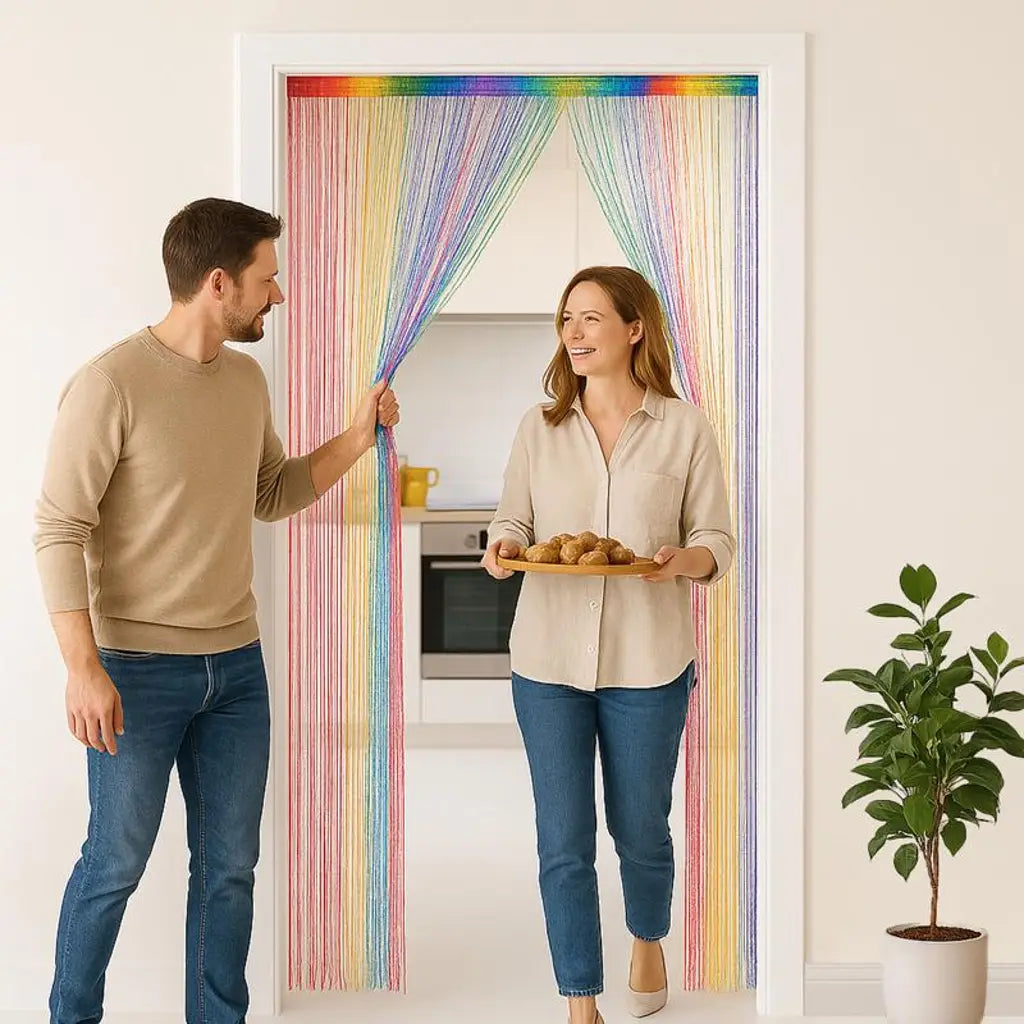 Home Master Curtain String Door Multi Colour 200x90cm 227174