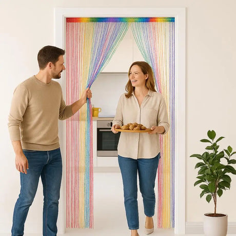 Home Master Curtain String Door Multi Colour 200x90cm 227174