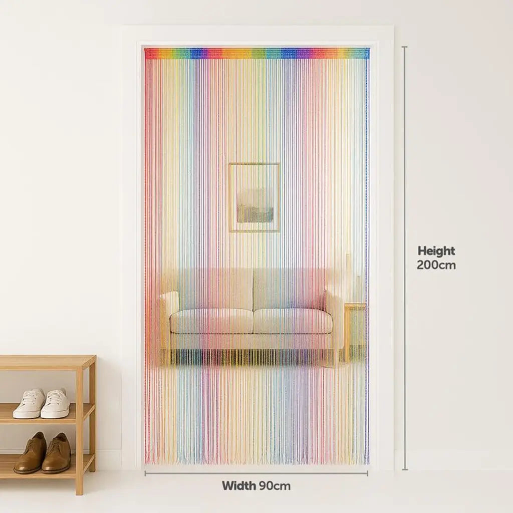 Home Master Curtain String Door Multi Colour 200x90cm 227174