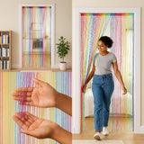 Home Master Curtain String Door Multi Colour 200x90cm 227174