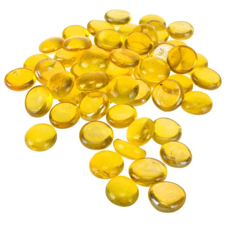 Home Master Decorative Glass Pebble Stones Garden Yard Assorted Colours 250g 256716