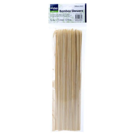 Home Master Eco Friendly Bamboo Skewers BBQ 4mmX30cm 72Pk 203802