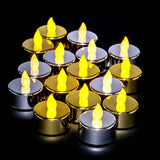 Home Master Flameless LED Metallic Tealight Candles Cool Or Warm 8Pk 259526