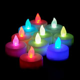 Home Master Flameless LED Tealight Candles Colour Changing 10Pk 259502