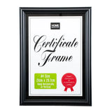 Home Master Frame Certificate A4 Black 21x29.7cm 61617