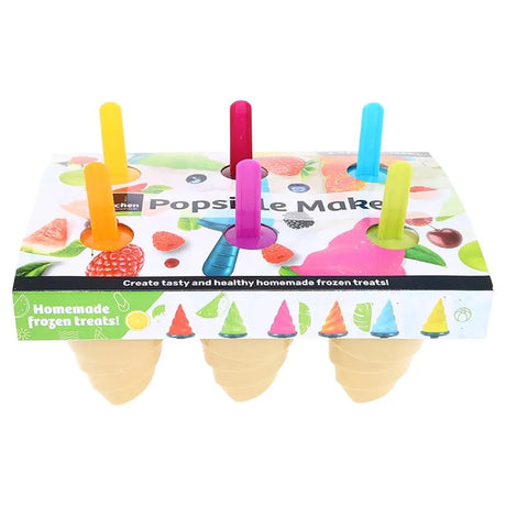 Home Master Ice Block Popsicle Maker Mould 6x100ml 288328