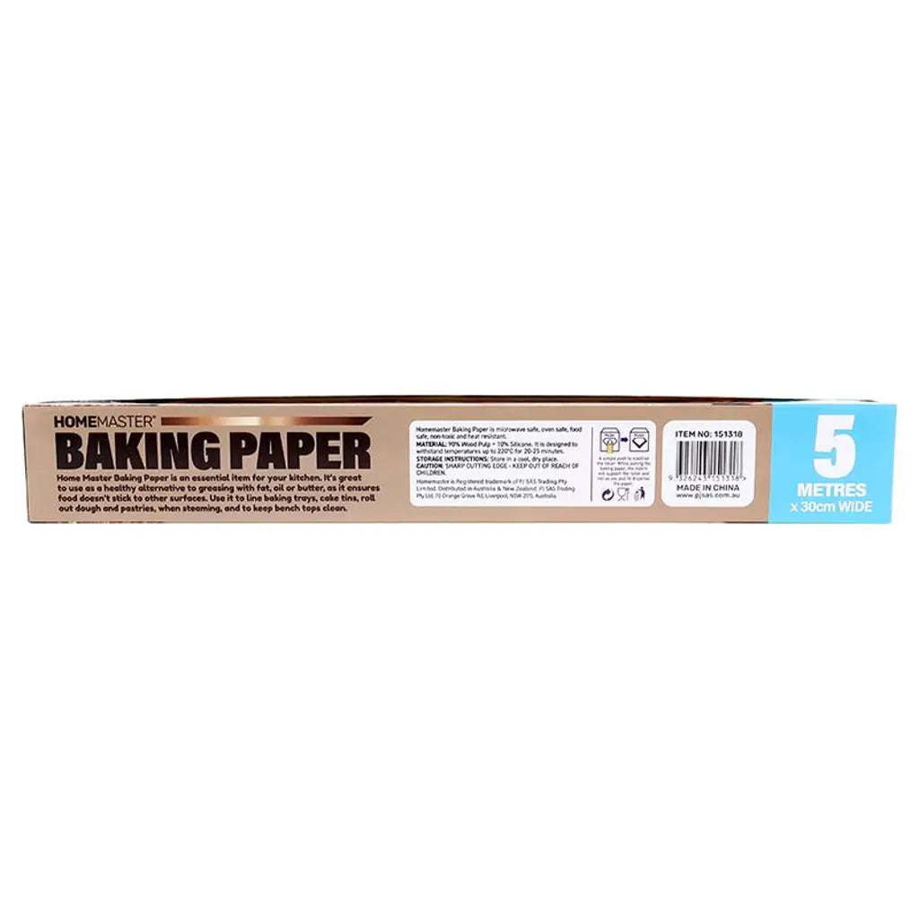 Home Master Kitchen Consumables Baking Paper Non Stick 5mX30cm 151318