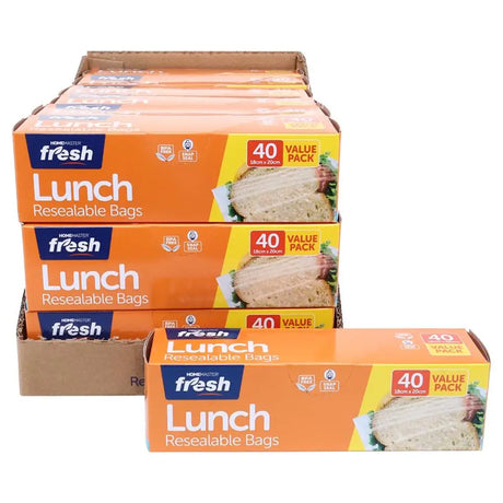 Home Master Kitchen Consumables Lunch Bags 18x20cm 40Pk 233199
