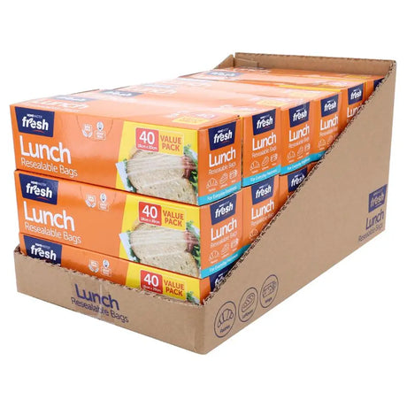 Home Master Kitchen Consumables Lunch Bags 18x20cm 40Pk 233199