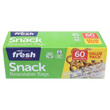 Home Master Kitchen Consumables Snack Bags 15x10cm 60Pk 169658