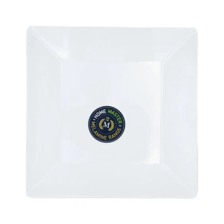 Home Master Melamine Plate Square 24.5x2.5cm White 54299