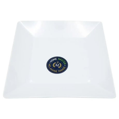 Home Master Melamine Plate Square 24.5x2.5cm White 54299