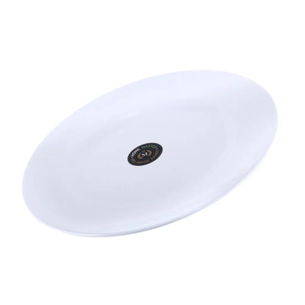 Home Master Melamine Platter Plate Round White 39cm 65011
