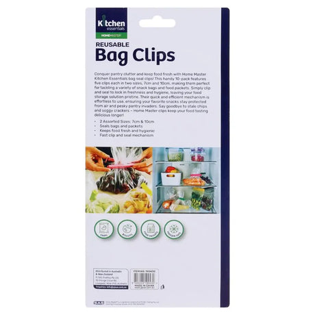 Home Master Sealing Bag Clip 5cm&7cm 10Pk 190430