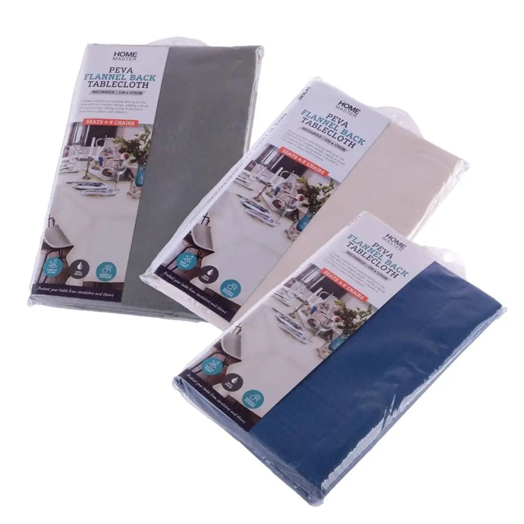 Home Master Solid Plain Rectangle Tablecloth 130x175cm 232468