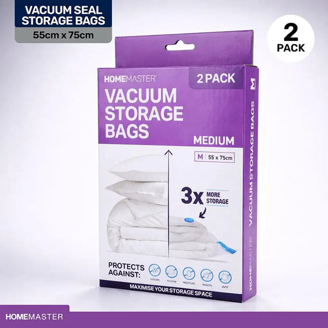 Home Master Storage Bags Vacuum 55x75cm 2Pk 161041