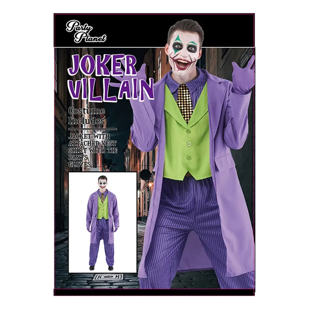Joker Costume Jacket/Shirt/Vest Combo, Pants PP98906